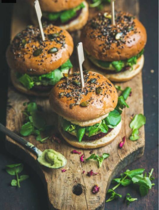Baked Broccoli Burgers 